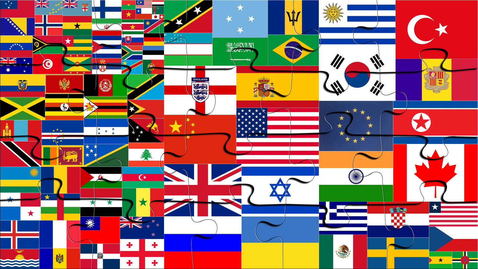 Jigsaw Puzzles with world flags